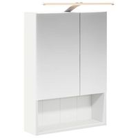 armario con espejo de bano  mueble de bano con estante 50 x 145 x 70 cm