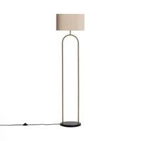 lampara de pie metal brilthor dorado