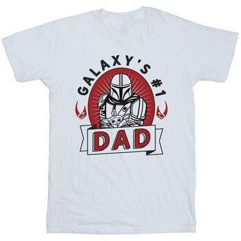 Disney Camiseta Galaxy's 1 Dad para hombre