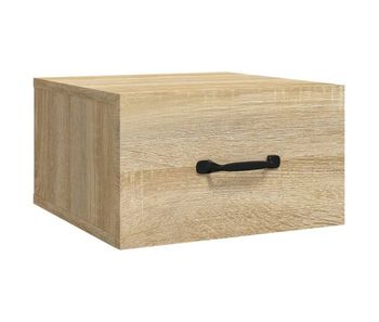 Vidaxl mesita de noche de pared color roble sonoma 35x35x20 cm