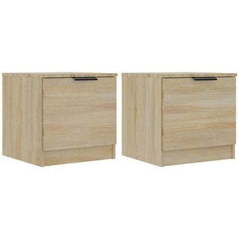 Mesita De Noche 39x40x40 Cm Madera - Marrón