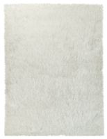 alfombra de pelo largo glamorous blanco 60x100 cm