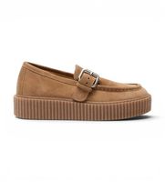 weekend max mara para mujer 2625526114600 mocasines de piel wkanavetta marron 39 plano 1 a 3cm ninguno casual
