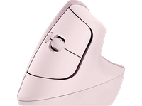 raton inalambrico - logitech lift vertical ergonomico 4000 ppp botones personalizables multidispositivo windows-mac usb logi bolt rosa