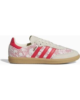 de ADIDAS SAMBA OG X LIBERTY LONDON WOMENS BETTER SCARLET - 39 1-3 WHITE