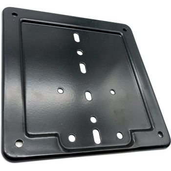 Base de matrícula moto clásica acero negro