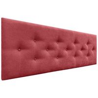 dhome cabecero de tela acualine con 3 hileras intercaladas de botones cabezal tapizado cama lujorojo 150cm