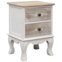 mesita de noche madera de paulownia 35x30x50 cm vidaxl