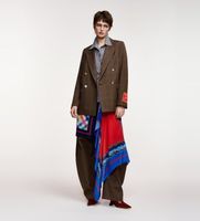 essentiel antwerp para mujer kit2 blazer doble botonadura kit2 marron s casual clasico poliester reciclado sostenible