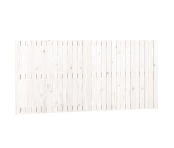 Vidaxl cabecero de cama de pared madera maciza pino blanco 185x3x90 cm