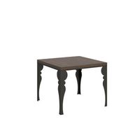 mesa tipo libro 90x90180 cm paxon libra nogal estructura antracita
