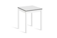 mesa cocina alta extensible libro 80160x80cm blanco pata blanco