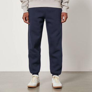 AMI Tonal Logo Fleece-Back Cotton-Blend Trackpants - S