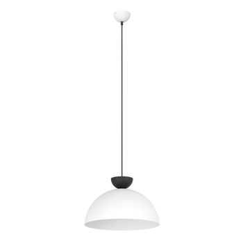 Lámpara colgante varel l blanco+negro