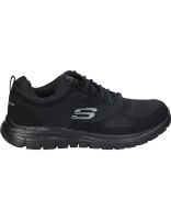 zapatillas color negro de memory foam skechers 52635-bbk 44