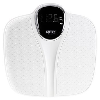 Báscula De Baño Digital, Alta Precisión 180kg, Pantalla Lcd Apagado Automático, Antideslizante Blanco  Camry Cr8171w