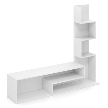Costway Mueble de TV con Cubos para Televisores de Hasta 50
