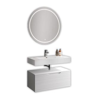 Composición Baño De 3 Piezas Solmira Blanco En Mdf