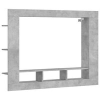 mueble para tv madera de ingenieria gris hormigon 152x22x113 cm vidaxl
