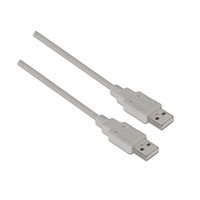 cable aisens conectores usb 20 tipo-a macho a usb 20 tipo-a macho 1m beige a101-0021