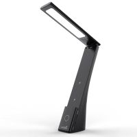 lampara led cool compact con base de carga inalambrica qi negro