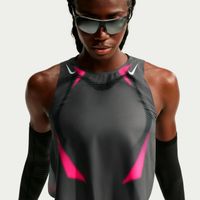 nike aeroswift  camiseta de running mujeres - gris rosa