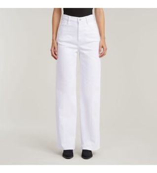 G-Star para mujer. D23591-D552-G547 Jeans Deck 2.0 High Loose blanco (26/32), Casual, Denim, Algodón Orgánico, Sostenible