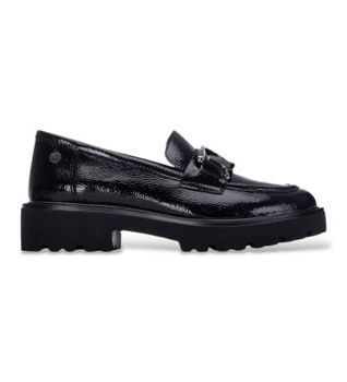 Xti para mujer. 14625801-NEGRO Mocasines 146258 negro (41), 3 a 5cm, Ninguno, Casual, Clásico, Charol