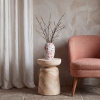 mesa auxiliar de madera de paulonia