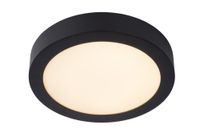 lampara de techo de aluminio con 1 led integrado negro
