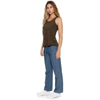 leone 1947 pantalones woman chambray urban safari para mujer
