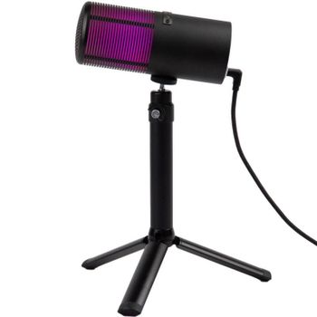 Micrófono Thronmax M8P USB cardioide con luces RGB para streaming y podcast