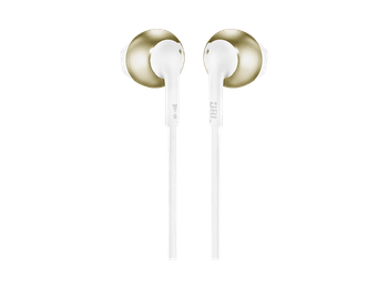 Auriculares - JBL Tune 205, Intraurales, Micrófono, Ergonómicos, Champagne Gold