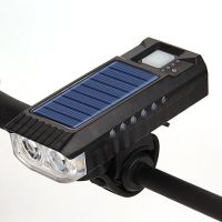 faro de bicicleta recargable solar led superbrillo bateria de 4000 mah resistente al agua 4 modos de luz linterna de adv