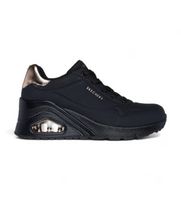 skechers para mujer 177520 zapatillas uno wedge hi steps negro 40 3 a 5cm cordones casual