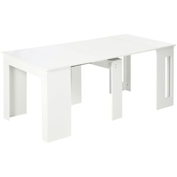 Mesa extensible cocina 180x85x75 cm blanco