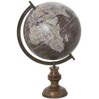 globo terraqueo marron y blanco