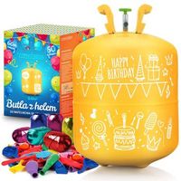 cilindro de helio de 042m3 con globos y cinta ricokids