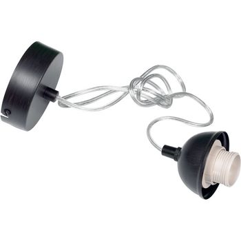 Armazón para colgante pl redondo 1xe27 al.reg.xd.10cm wengue