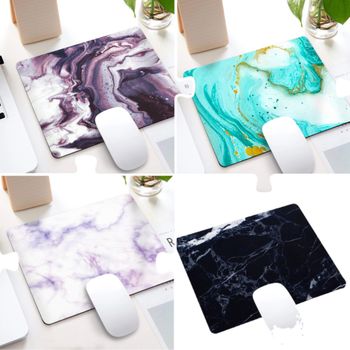 Alfombrilla de Ratón con Estampado de Tinta de Mármol, Base de Goma Antideslizante, Alfombrilla de Escritorio Impermeable para Juegos, Oficina y Computadora