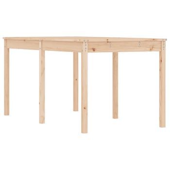 Mesa De Jardín | Mesa De Exterior Madera Maciza De Pino 159,5x82,5x76 Cm