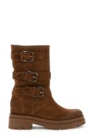 botas media cana de ante con hebillas tan 37