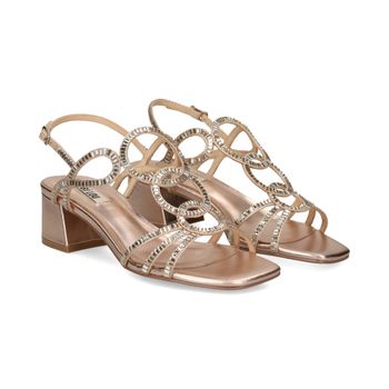 Bibi Lou Sandalias Con Tacón Mujer - Marrón, Dorado Talla 38