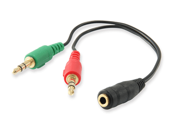 CABLE AUDIO MINI JACK 3.5MM HEMBRA A 2 JACK 3.5MM MACHO