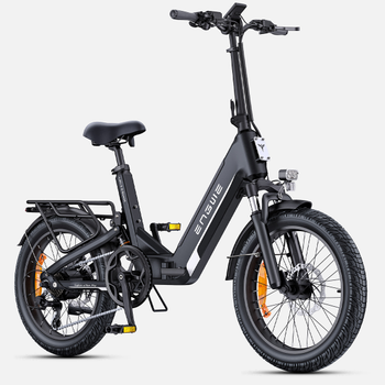 Bicicleta Eléctrica Compacta Engwe L20 3.0 Boost - 250 W Con Par Motor De 75 Nm - 13,5 Ah Y 648 Wh - Color Negro