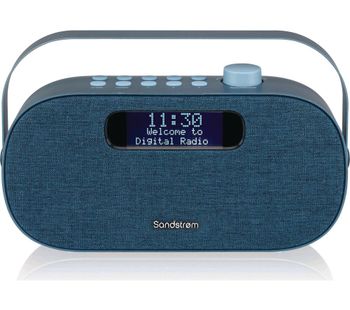SANDSTROM SF-DABA18 Portable DABﱓ Bluetooth Radio - Blue, Blue