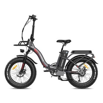 Bicicleta Eléctrica Urbana Plegable Fafrees F20 Max, Cuadro Bajo, 48 V 30 Ah (celdas Samsung), Gris
