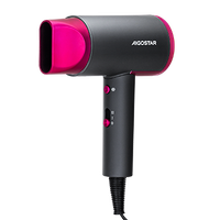 aigostar dora - secador pelo profesional tecnologia de iones negativos de 2200w 2 velocidades 2 ajustes de calor y frio secador de pelo portatil y ligero para uso en el hogar y salon color gris - dora