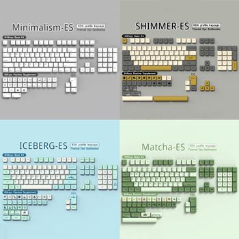 Teclas para teclado español, 136/140 teclas, diseño ISO Alice, perfil XDA, PBT, teclas ES con impresión por sublimación para teclado mecánico, barra espaciadora de 7U.