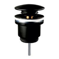 valvula click-clack de laton con acabado negro mate taponar019-n